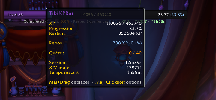 Screenshot XPBar