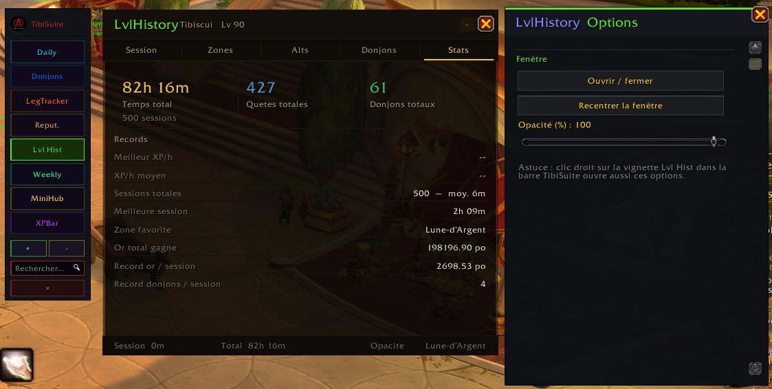 Screenshot LvlHistory